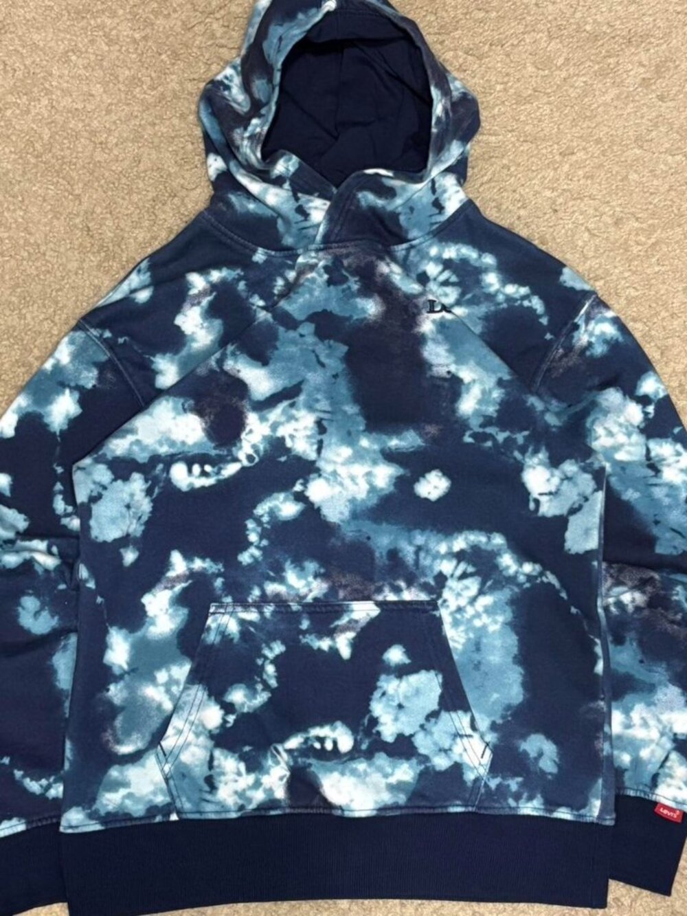 Levi's Kids' Blue and Navy Hoodie